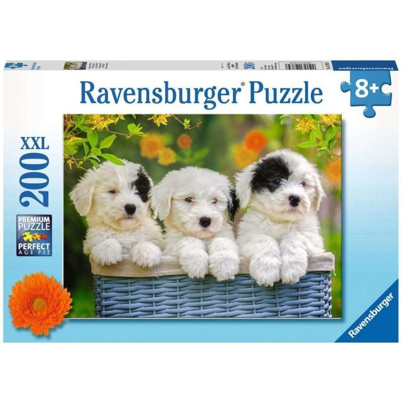 Ravensburger - Puzzle, Trio di Cuccioli, 200 Pezzi XXL, Puzzle per Bambini, EtÃ  Raccomandata 8+, Stampa di QualitÃ , 12765