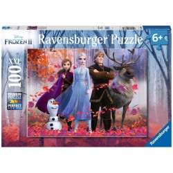 Ravensburger - Puzzle XXL Disney Frozen 2, Idea Regalo per Bambini 6+ Anni, Gioco Educativo e Stimolante, 100 pezzi