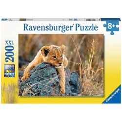 Ravensburger - 129461 Piccolo Leone, Puzzle 200 Pezzi XXL per Bambini, EtÃ  Raccomandata 8+