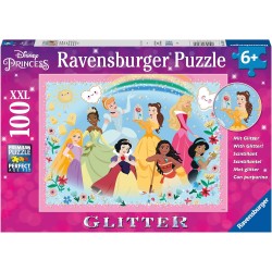 Ravensburger - Puzzle XXL Principesse Disney, Idea Regalo per Bambini 6+ Anni, Gioco Educativo e Stimolante, 100 pezzi
