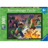 Ravensburger - Puzzle XXL Minecraft, Idea Regalo per Bambini 6+ Anni, Gioco Educativo e Stimolante, 100 pezzi