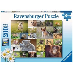 Ravensburger - Puzzle I cuccioli del mondo, 200 Pezzi XXL, EtÃ  Raccomandata 8+ Anni