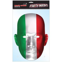 Italy Flag Card Mask, â€ŽGreen, White, Red, 1 pz, 5MAITALY01