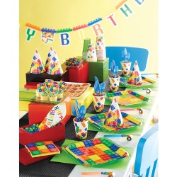 Tovagliolo 33 x 33 cm Happy Birthday Block Party 16 pz, 8C102051