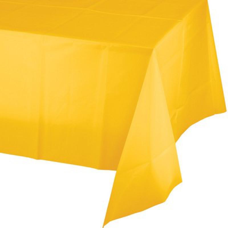 Tovaglia plastica 137 x 274 cm Giallo 1 pz, 8C011012