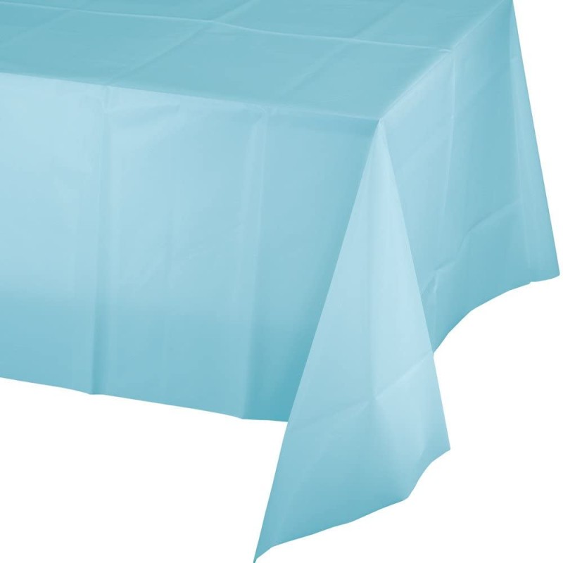 Tovaglia plastica 137 x 274 cm Azzurro Pastello Pastel Blue 1 pz, 8C013025