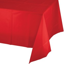 Tovaglia plastica 137 x 274 cm Rosso 1 pz, 8C011031