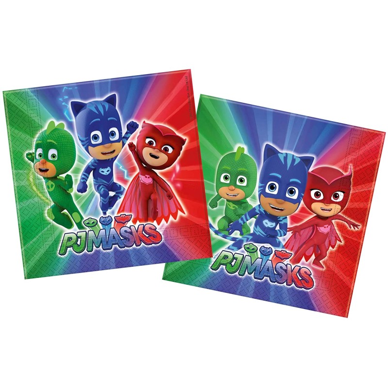 Tovagliolo 33 x 33 cm Super Pigiamini - PJ Masks 20 pz, 5PR88633