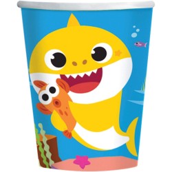 Bicchiere carta 250 ml Baby Shark 8 pz, 7AM9909041