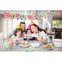 Festone Buon Compleanno Candy 280x15 Cm XL, Multicolor, 1pz, 5IT29295