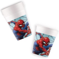 Bicchiere carta 200 ml SPIDERMAN TEAM UP SUP, 8 pz, 5PR93468