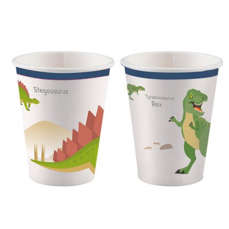 Bicchiere carta 250 ml Happy Dinosaur 8 pz, 7AM9903971