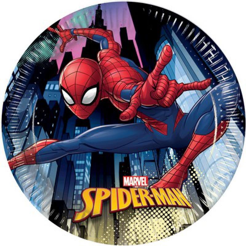 Piatto 20 cm SPIDERMAN TEAM UP 8 pz, 5PR89446