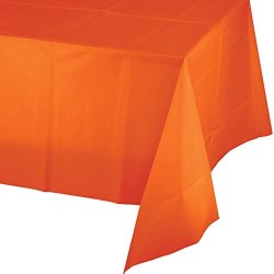 Tovaglia plastica 137 x 274 cm Arancione, 1 pz, 8C01192