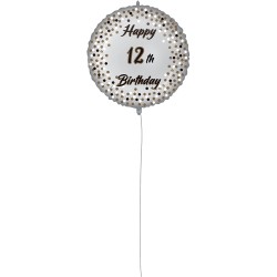 Pallone foil 18&quot; - 45 cm PERSONALISED MILESTONE con PESETTO e NASTRO, 1 pz, 5PR92414