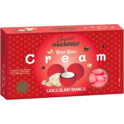 MAXTRIS Confetti Bon Bon Cream Rosso Cioccolato Bianco 900gr, MAX00011