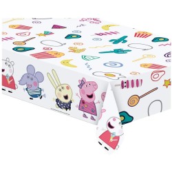 Tovaglia plastica 120x180 cm Peppa Pig Messy, 1 pz, 5PR91101