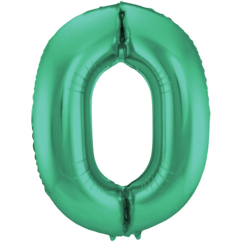 Palloncino Foil Verde Metallizzato Opaco, Satinato, Numero 0, 34&quot; - 86 cm,1 pz, 5FL65910