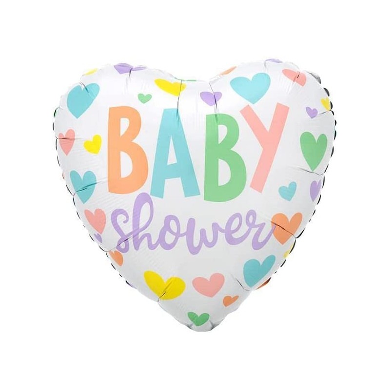 Pallone foil cuore 18&quot; - 45 cm Baby Shower Love 1 pz, 7A4164801