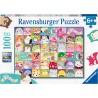 Ravensburger - Puzzle Squishmallows 100 Pezzi XXL, EtÃ  Raccomandata 6+ Anni