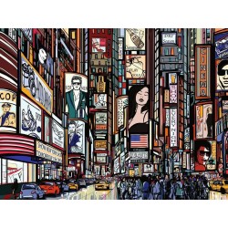 Ravensburger - Puzzle Vivace New York, 1000 Pezzi, Idea regalo, per Lei o Lui, Puzzle Adulti