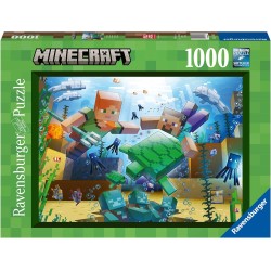 Ravensburger - Puzzle Minecraft Mosaic per Adulti e Ragazzi, 1000 Pezzi, Idea Regalo per Lei o Lui, 70x50 cm