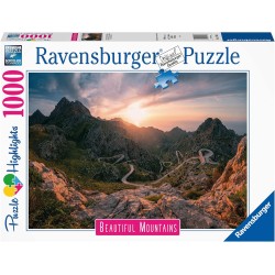 Ravensburger - Puzzle Sierra de Tramuntana, Indonesia, Collezione Beautiful Mountains, 1000 Pezzi, Idea regalo, per Lei o Lui, P