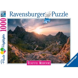 Ravensburger - Puzzle Sierra de Tramuntana, Indonesia, Collezione Beautiful Mountains, 1000 Pezzi, Idea regalo, per Lei o Lui, P