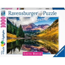 Ravensburger - Puzzle Aspen, Colorado, Collezione Beautiful Mountains, 1000 Pezzi, Idea regalo, per Lei o Lui, Puzzle Adulti