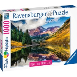 Ravensburger - Puzzle Aspen, Colorado, Collezione Beautiful Mountains, 1000 Pezzi, Idea regalo, per Lei o Lui, Puzzle Adulti