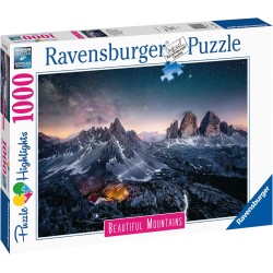 Ravensburger - Puzzle Le Tre Cime di Lavaredo, Collezione Beautiful Mountains, 1000 Pezzi, Puzzle Adulti