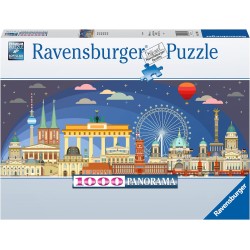 Ravensburger - Puzzle Berlino di notte, 1000 Pezzi, Idea regalo, per Lei o Lui, Puzzle Adulti