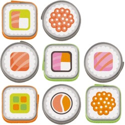 Trudi Sevi 11104 - Set Sushi (32 pz) | Giochi di ruolo in legno bambini. Accessori Cibo finto da cucina per giocare | 29x7x19cm 