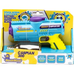 ODS - Splashmatic Caspian 300, Spara Batteria con Ricarica USB, Pistola ad Acqua 18 cm, CapacitÃ  Serbatoio 300 ml, Colore Azzur