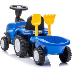 Sport1 - Trattore con rimorchio Ride-on. Trattore Giocattolo per Bambini 1 Anno-3 Anni. Trattore con Volante per Bambini, Suoni,