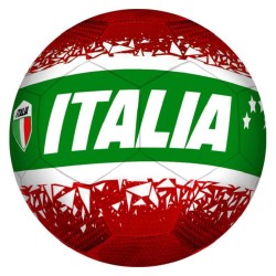 Pallone Calcio Italia in Cuoio, Misura 5, due modelli in assortimento