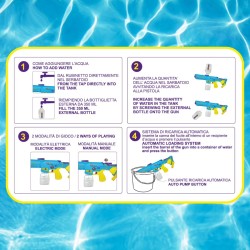 ODS - Splashmatic Atlantic 1000 PRO, Spara Acqua a Batteria con Ricarica USB, Pistola ad Acqua Lunghezza 50 cm, CapacitÃ  Serbat