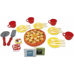 Ods - Take Away Maisonelle Contenitore con tranci di Pizza e Tanti Accessori (piattini, Bicchierini, Posate, condimenti), 44029