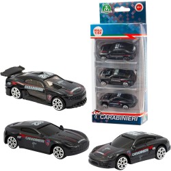 Giochi Preziosi - Carabinieri - Set 2 Composto Da 3 Veicoli, Macchina Die Cast A Ruota Libera In Scala 1:64, CBN08100