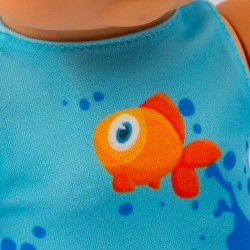 Giochi Preziosi - Cicciobello Swimming Nuota Davvero A Stile Libero E Indossa Un Costumino Colorato Con Cuffia Abbinata, Per Bam