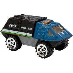 Giochi Preziosi - Polizia - 3 Veicoli Die Cast Della Polizia Mod1 A Ruota Libera In Scala 1:64 Livrea Originale Della Polizia E 