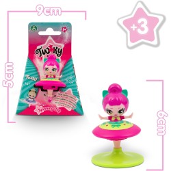 Giochi Preziosi - Trottola Danzatrice Twiky 6 cm con Spinner per farla girare, Modelli assortiti, TWK10000