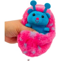 Giochi Preziosi - Curlimals Lucie la Coccinella, Peluche Interattivo con Oltre 60 Suoni, Luci Colorate e Funzione Raggomitolamen