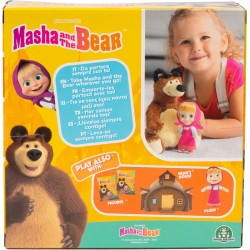 Giochi Preziosi - Masha E Orso - La Coppia Di Masha Da 12 Cm Con Vestizione Classica E Il Morbido Orso Da 20 Cm In Un  Unica Con