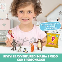 Giochi Preziosi - Masha E Orso - Set Composto Da 6 Personaggi Della Famosa Serie Tv Alti dai 5 Ai 7 Cm Ed 1 Esclusivo A Sorpresa