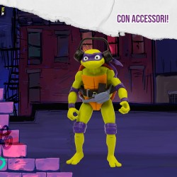 Giochi Preziosi - Donatello Tartarughe Ninja Caos Mutante, Donatello Gigante in versione Action Figure Articolata da 30 cm con A