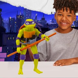 Giochi Preziosi - Donatello Tartarughe Ninja Caos Mutante, Donatello Gigante in versione Action Figure Articolata da 30 cm con A