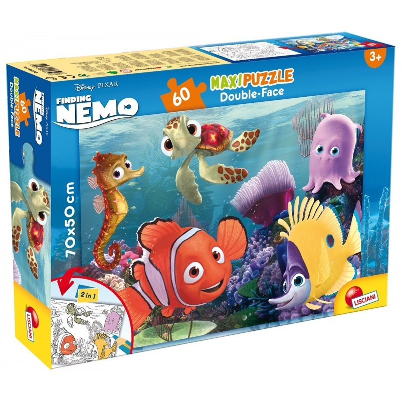 Lisciani - Puzzle Nemo/Finding Dory Disney Puzzle, 60 Pezzi, Multicolore, 48243