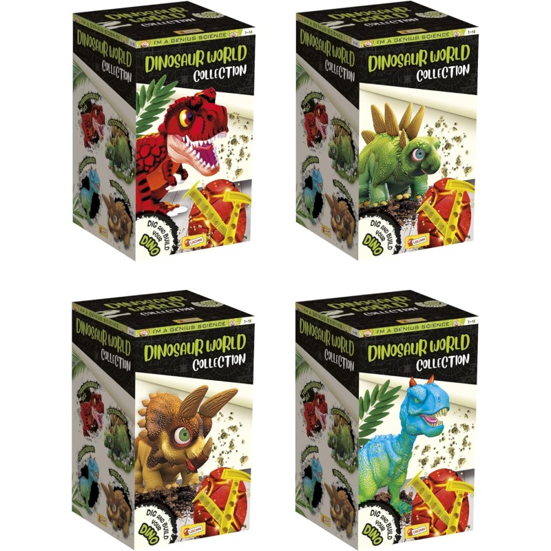 Lisciani Giochi - I m a Genius Dinosaur World Collection, assortimento personaggi, 105540