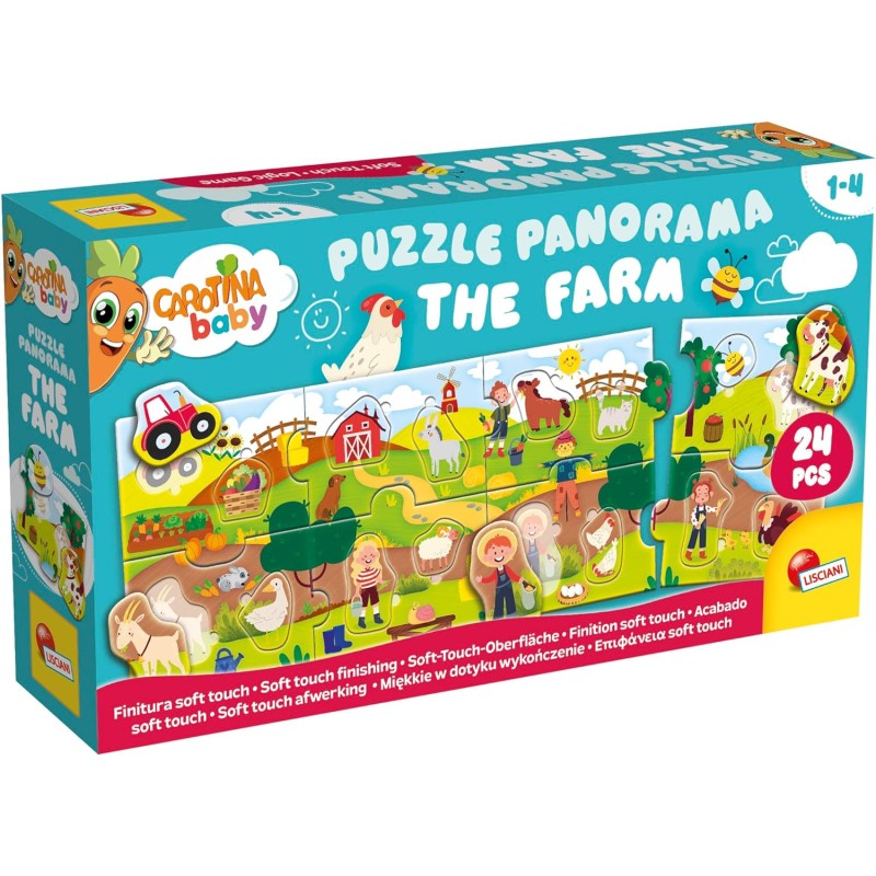 Lisciani Giochi - Carotina Baby Puzzle Panorama The Farm, 105366